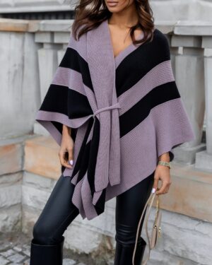 Black/Grey Elize Poncho